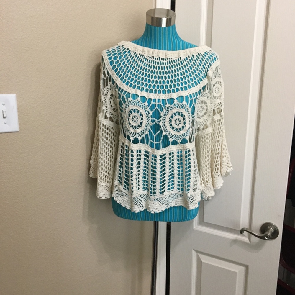 Boho style crochet top